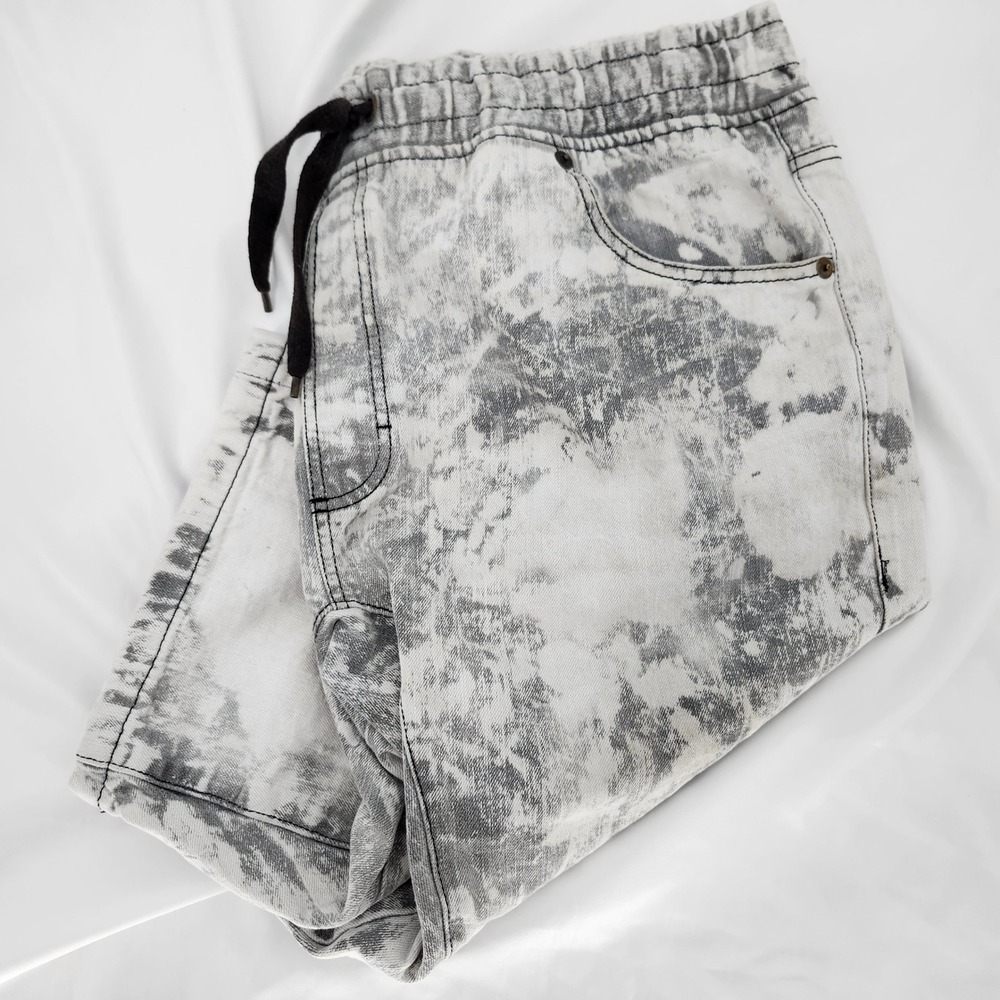 Southpole Gray Acid Wash Denim Shorts Mens 3XL Baggy Skater Grunge Hip Hop Jorts